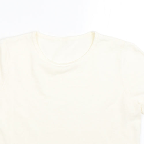 BHS Womens Beige   Basic T-Shirt Size 12