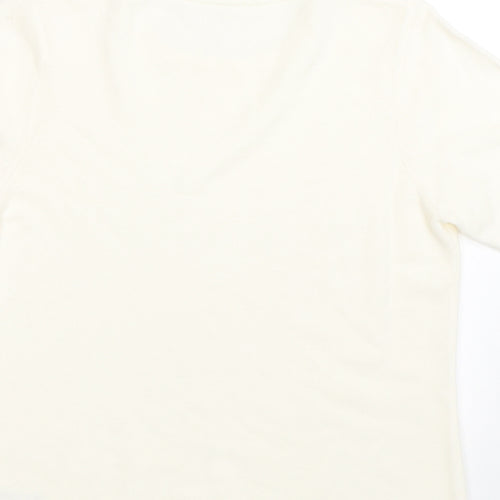 BHS Womens Beige   Basic T-Shirt Size 12