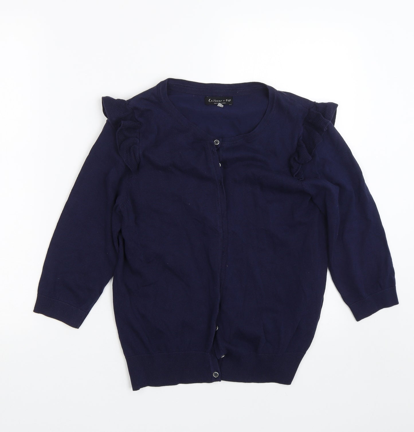 F&F Womens Blue   Cardigan Jumper Size 14