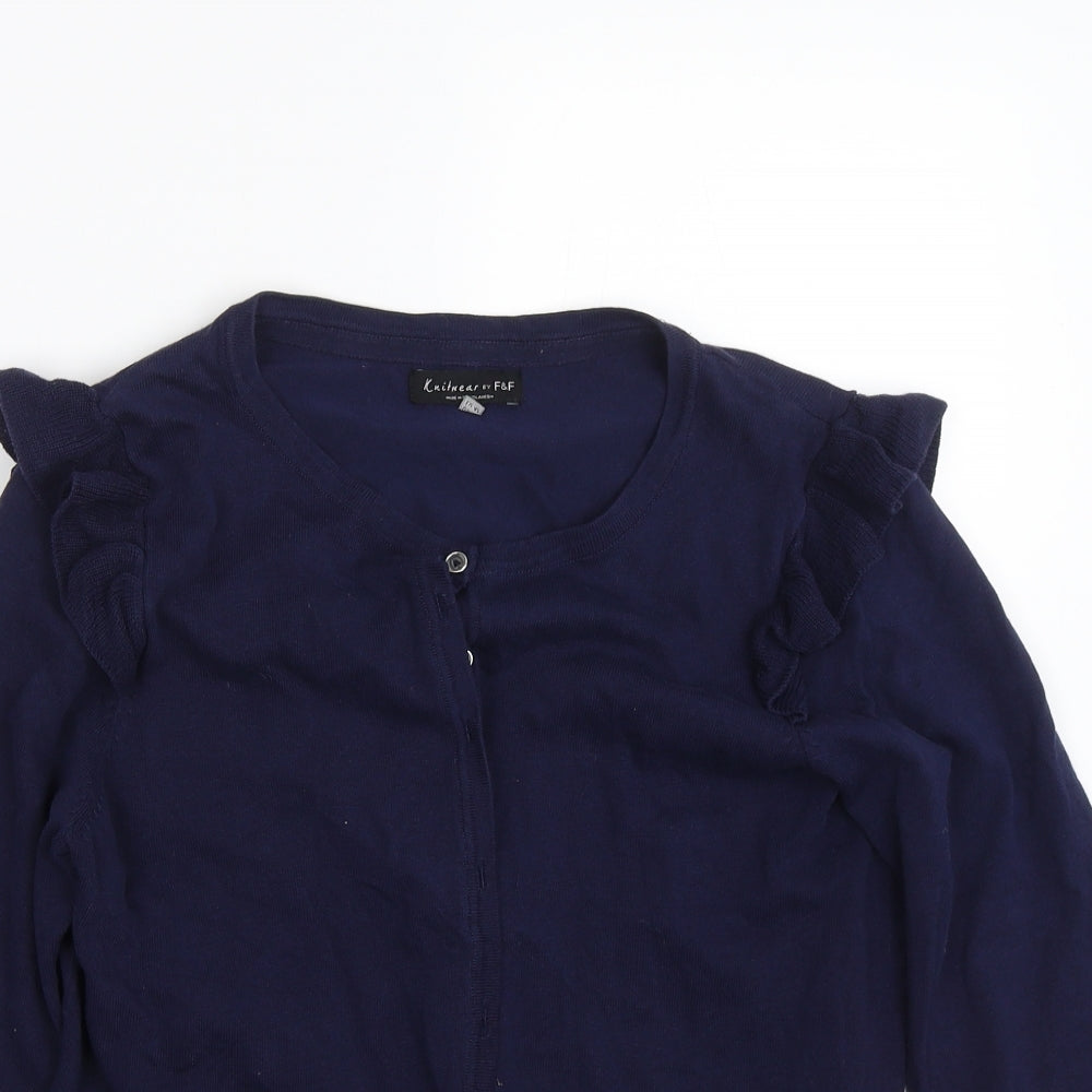 F&F Womens Blue   Cardigan Jumper Size 14