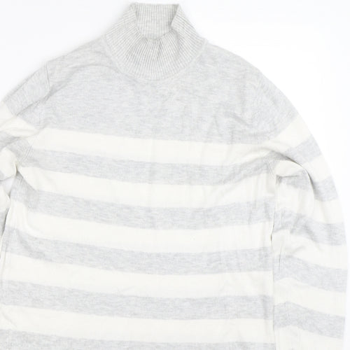 Primark Womens Grey Striped  Pullover Jumper Size 12