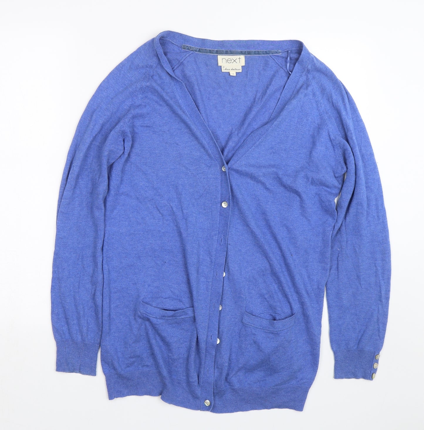 NEXT Womens Blue   Cardigan Jumper Size 14