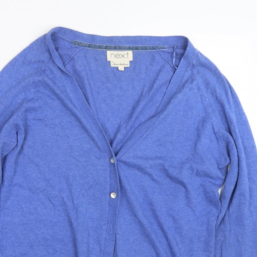 NEXT Womens Blue   Cardigan Jumper Size 14
