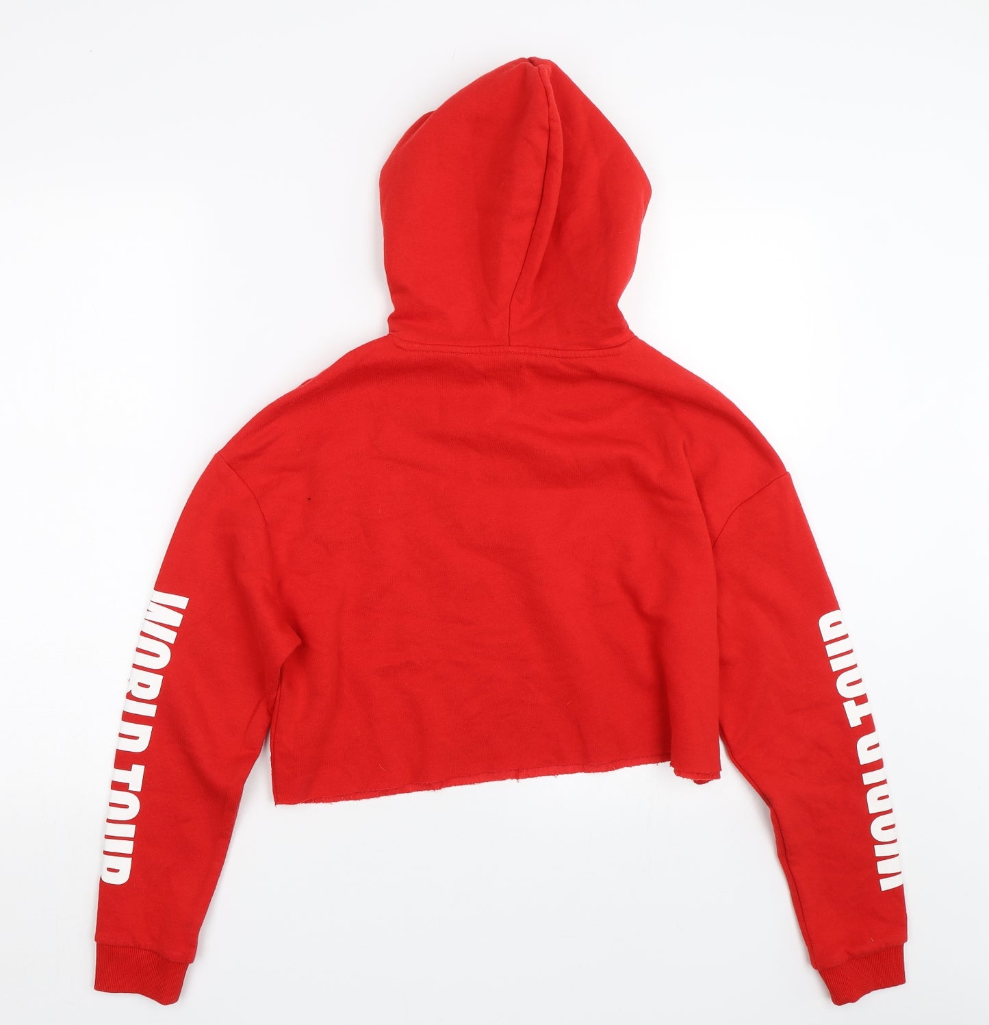 H&M Womens Red   Pullover Sweatshirt Size S  - Justin Beiber Tour