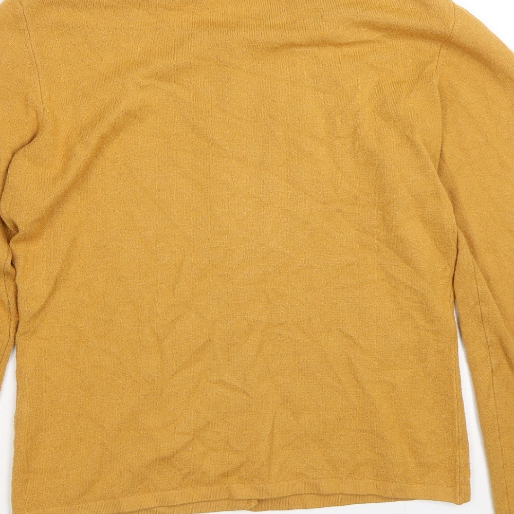 Per Una Womens Yellow   Cardigan Jumper Size 12