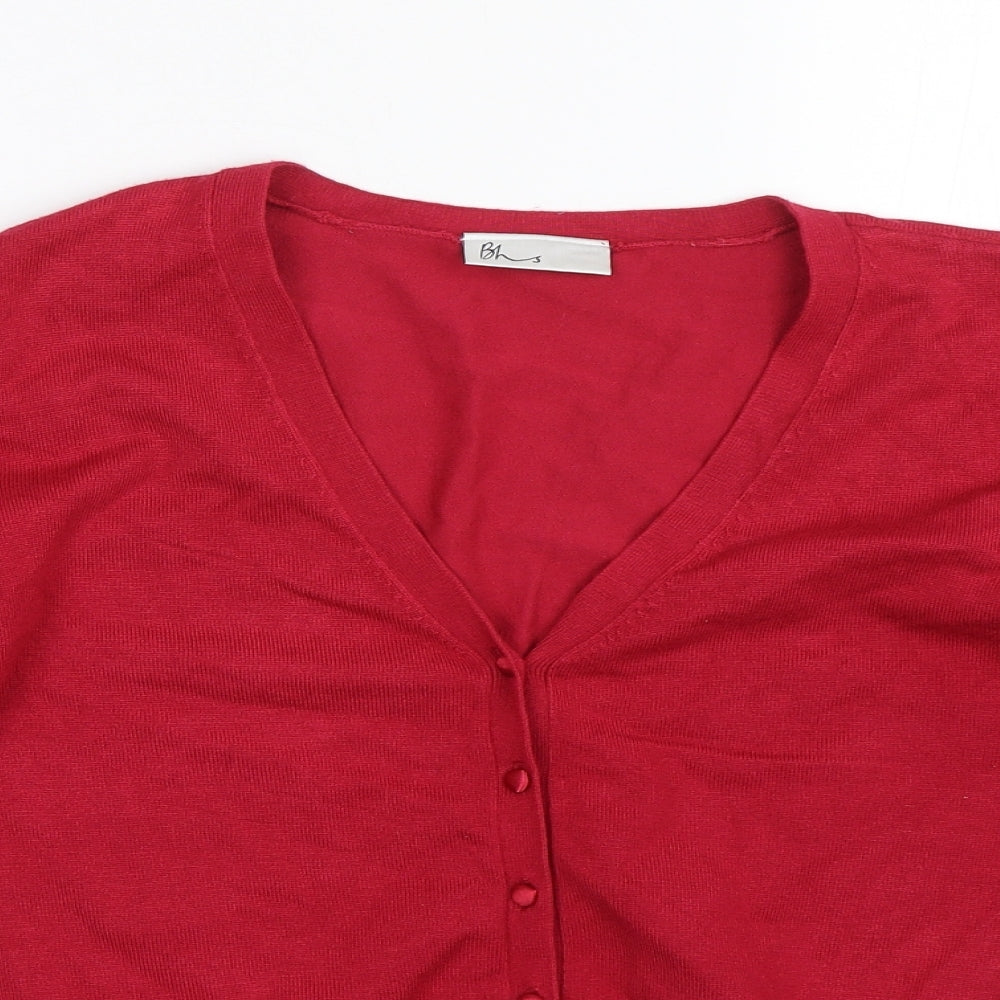 BHS Womens Pink   Cardigan Jumper Size 16