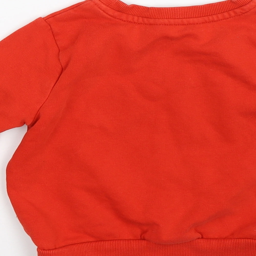 George Baby Red   Pullover Jumper Size 12-18 Months  - Dinosaur