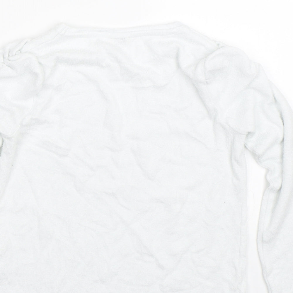 F&F Girls White   Pullover Jumper Size 7-8 Years  - Stars