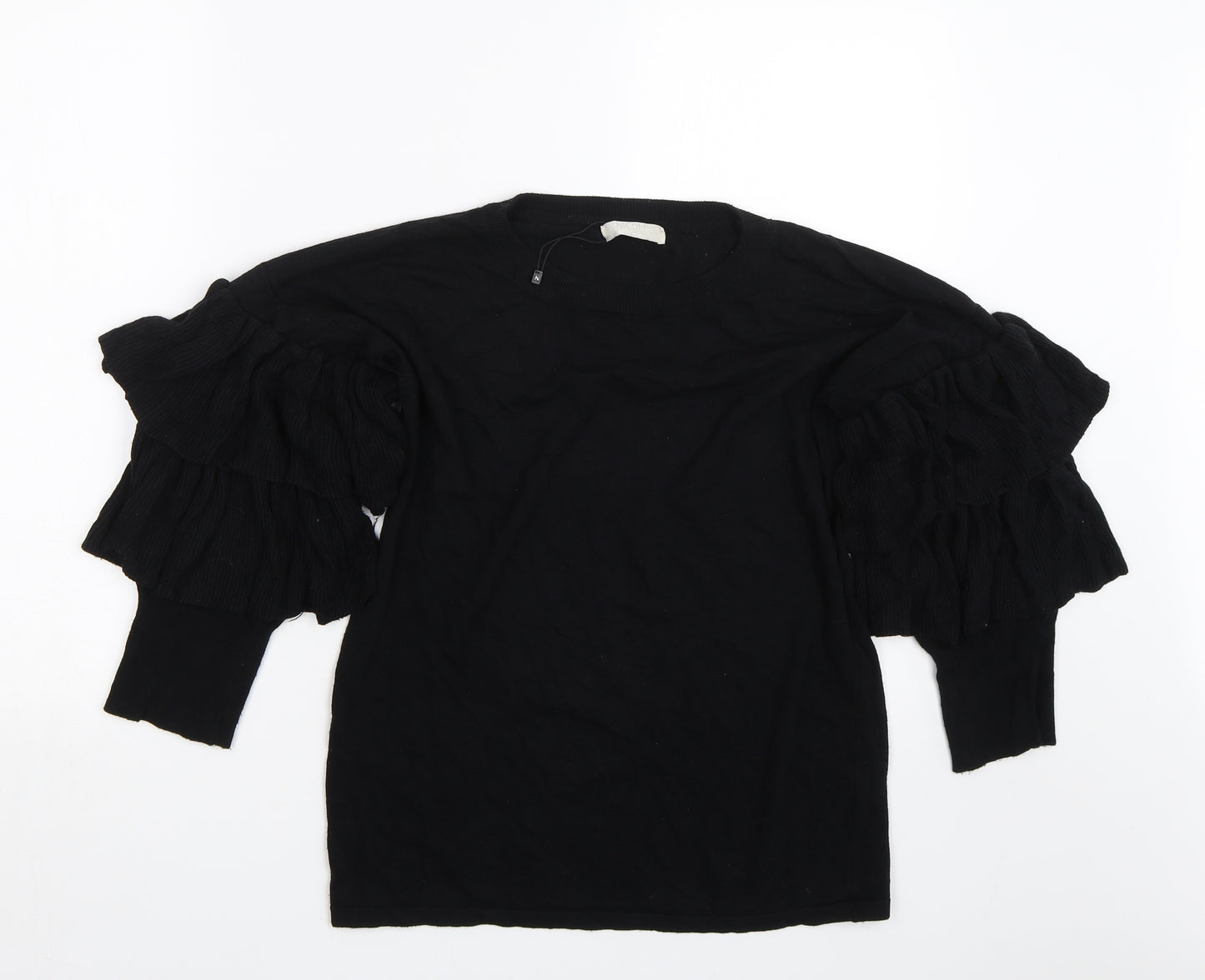 Nicole Womens Black   Basic T-Shirt Size M
