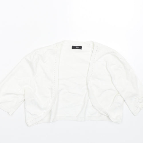 M&Co Womens White   Cape Jumper Size 10
