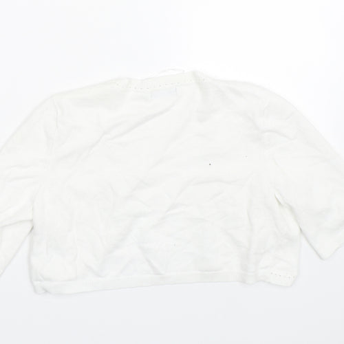 M&Co Womens White   Cape Jumper Size 10