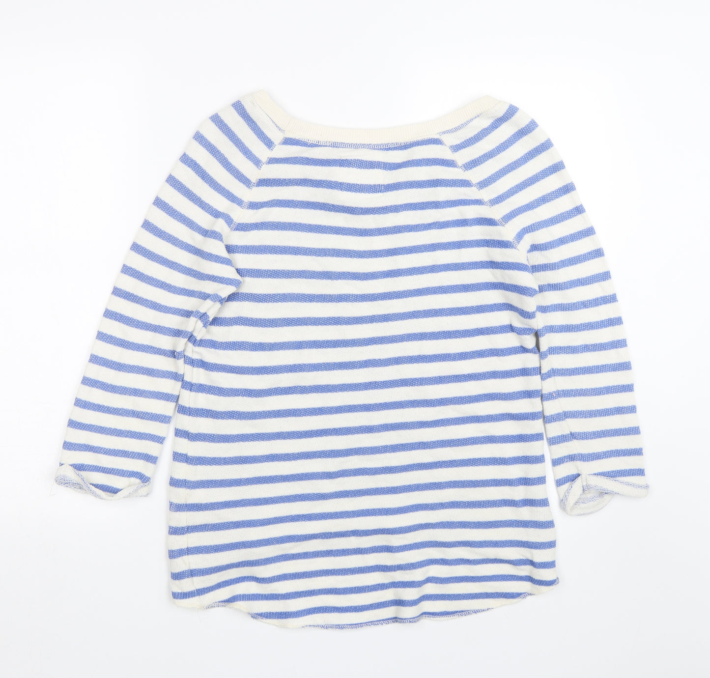 H&M Womens Blue Striped  Pullover Jumper Size S