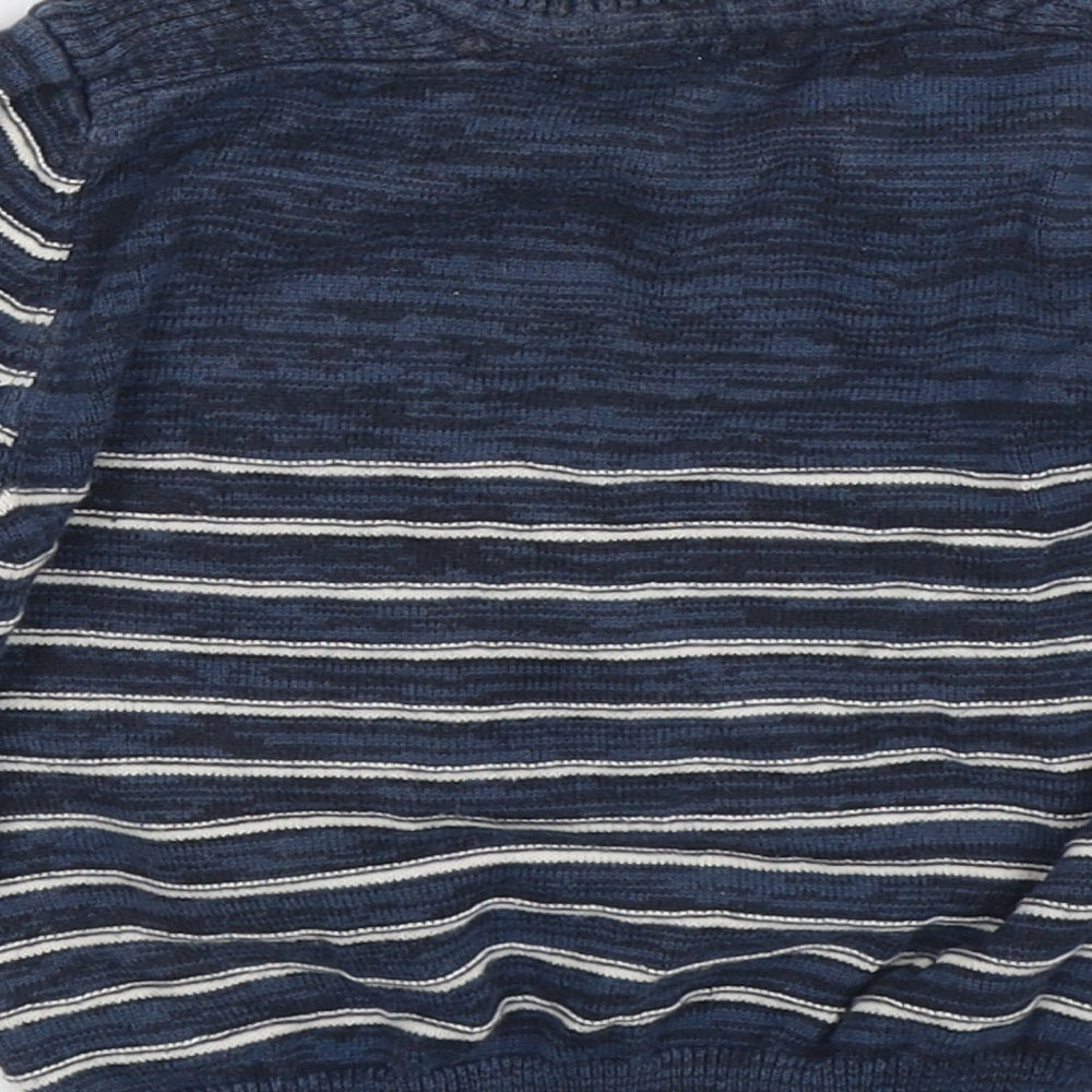 George Boys Blue Striped  Pullover Jumper Size 12-18 Months