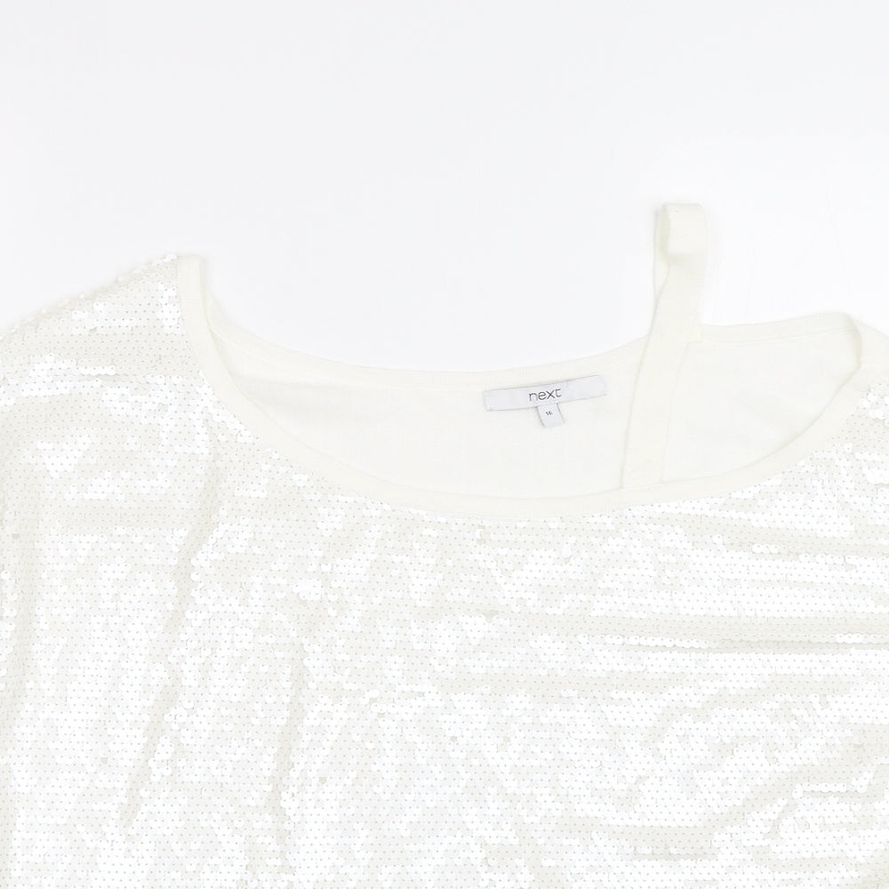 NEXT Womens White   Basic T-Shirt Size 16