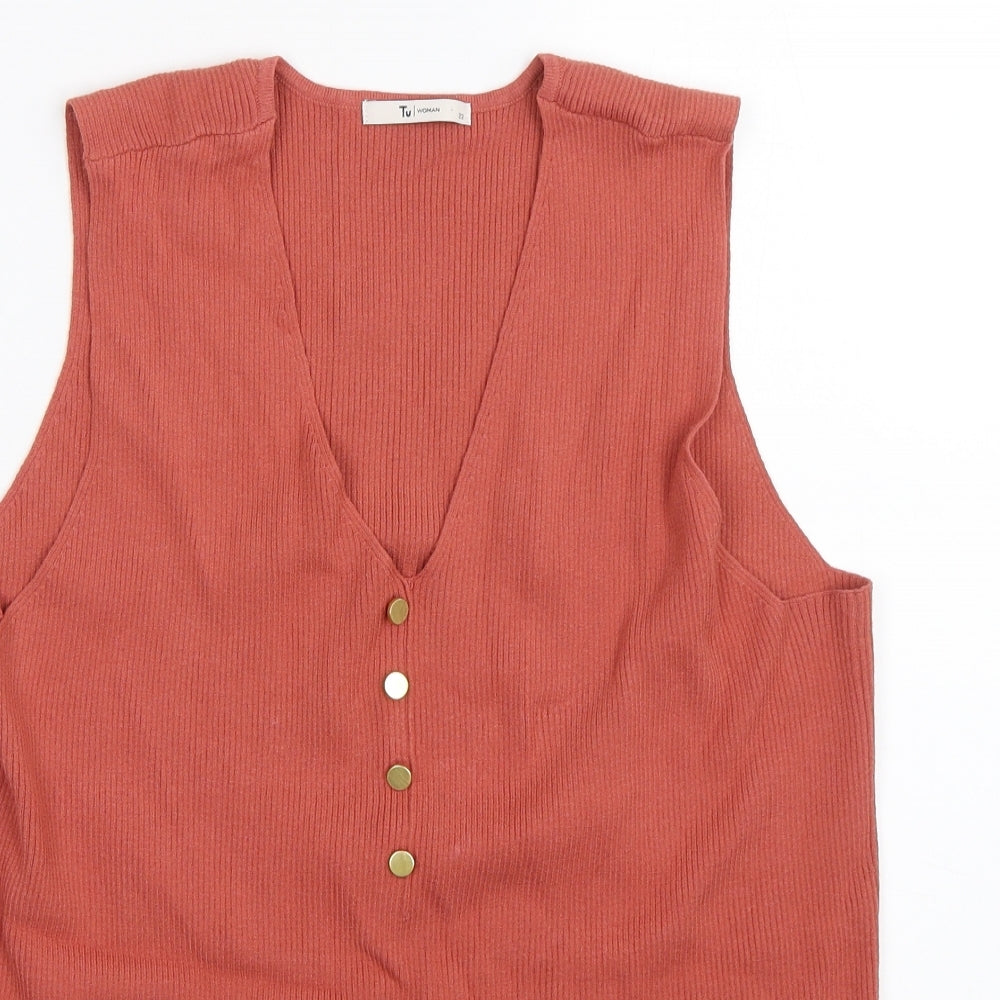 TU Womens Pink   Basic Tank Size 22