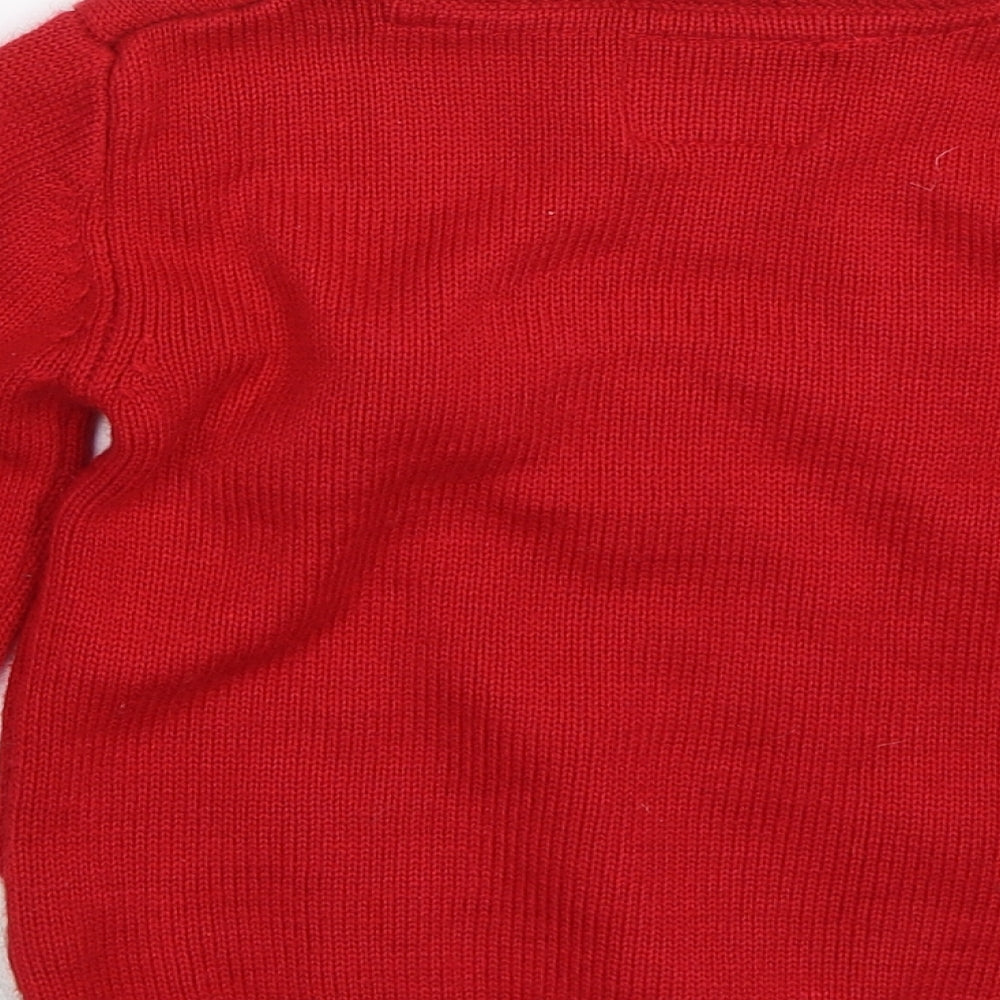Primark Girls Red   Pullover Sweatshirt Size 6-7 Years  - Christmas
