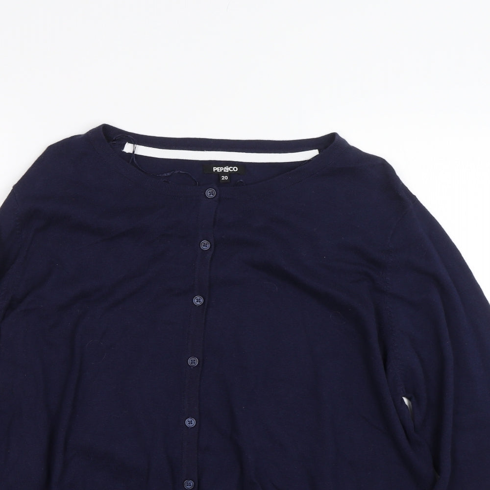 Pep&co Womens Blue   Cardigan Jumper Size 20