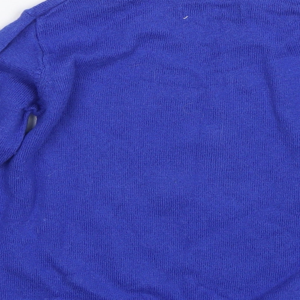 M&S Boys Blue   Pullover Jumper Size 4-5 Years  - Christmas
