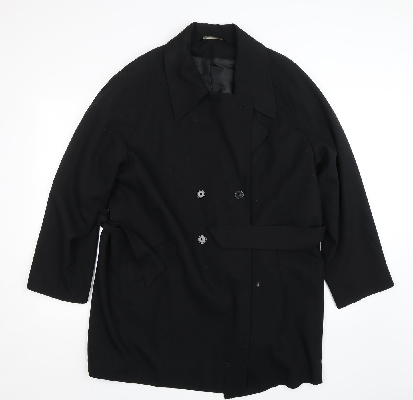 BHS Womens Black   Biker Coat Size 14