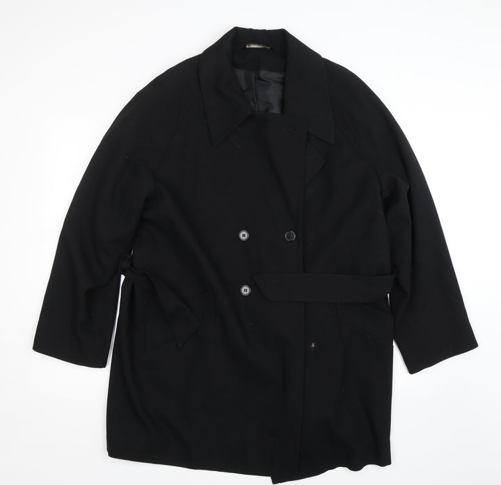 BHS Womens Black   Biker Coat Size 14
