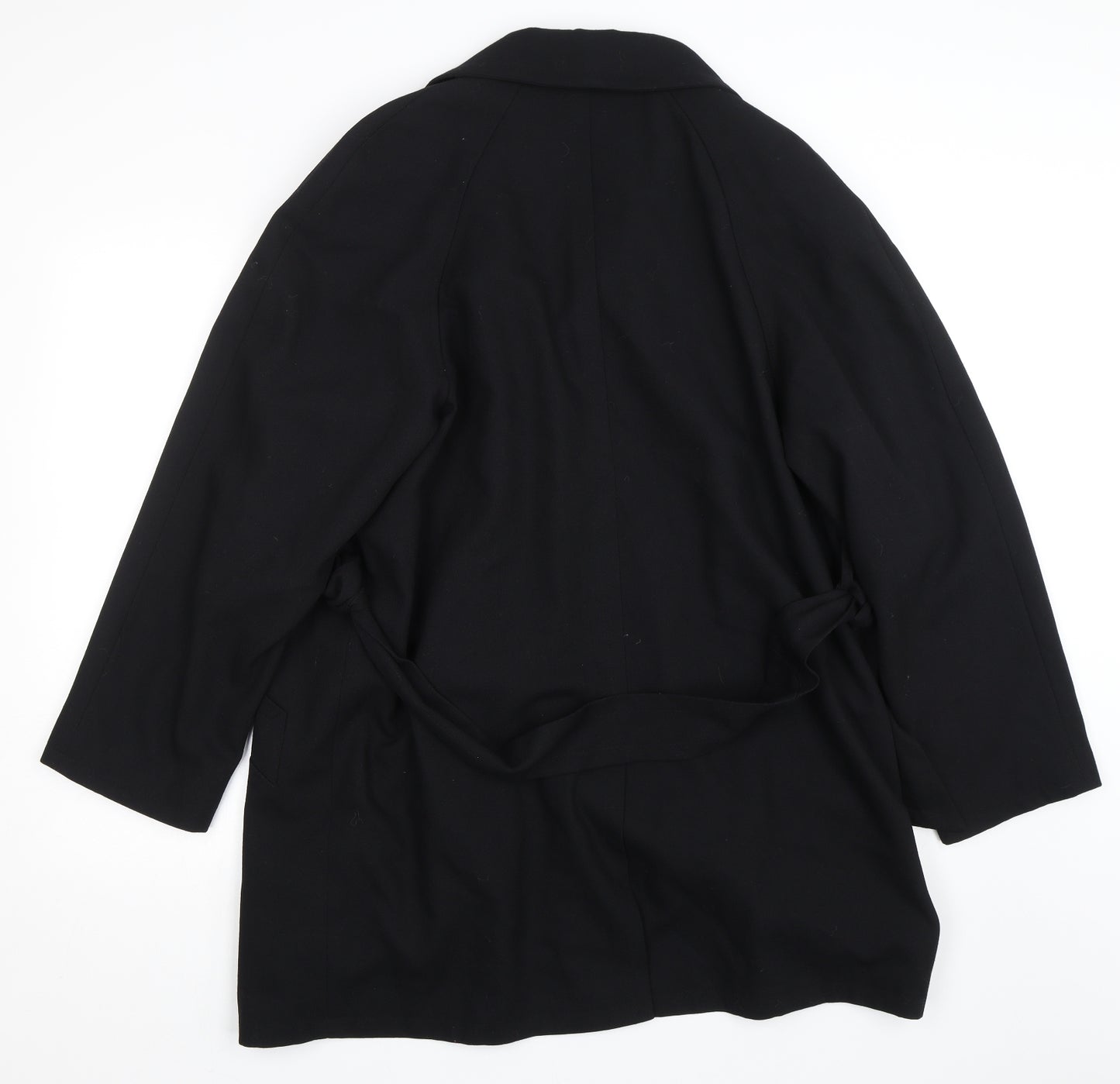 BHS Womens Black   Biker Coat Size 14