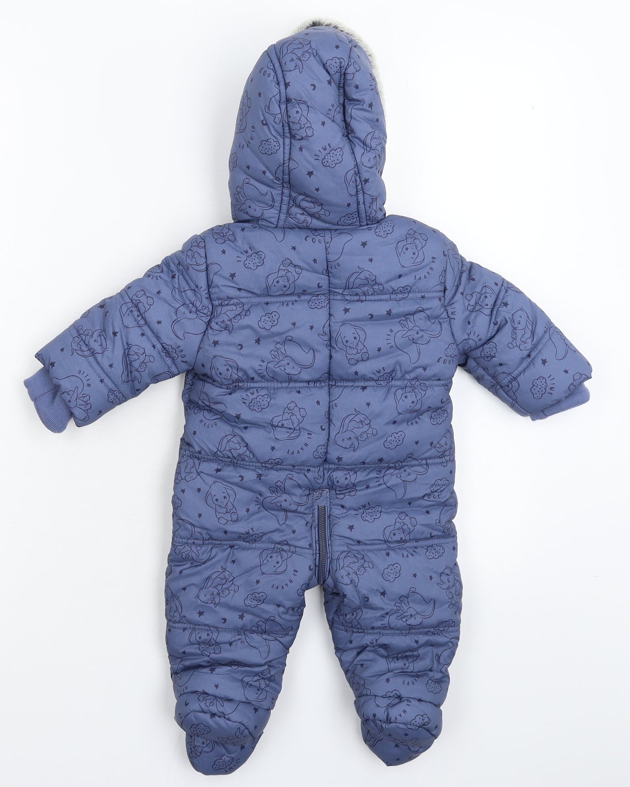 George Baby Blue Geometric  Coverall One-Piece Size 3-6 Months