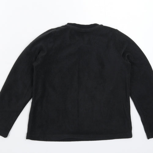 Matalan Boys Black  Fleece Pullover Sweatshirt Size 8 Years