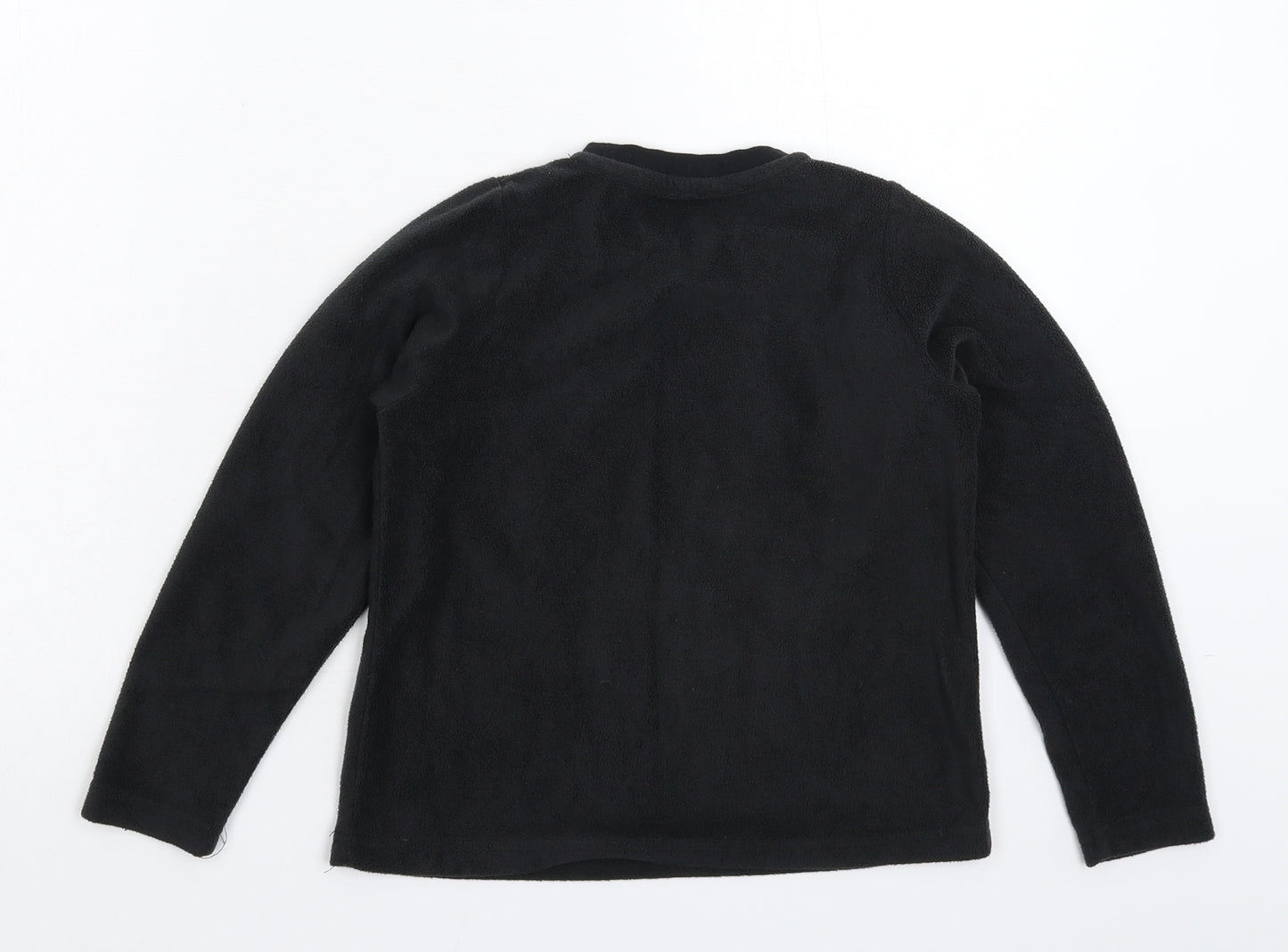 Matalan Boys Black  Fleece Pullover Sweatshirt Size 8 Years