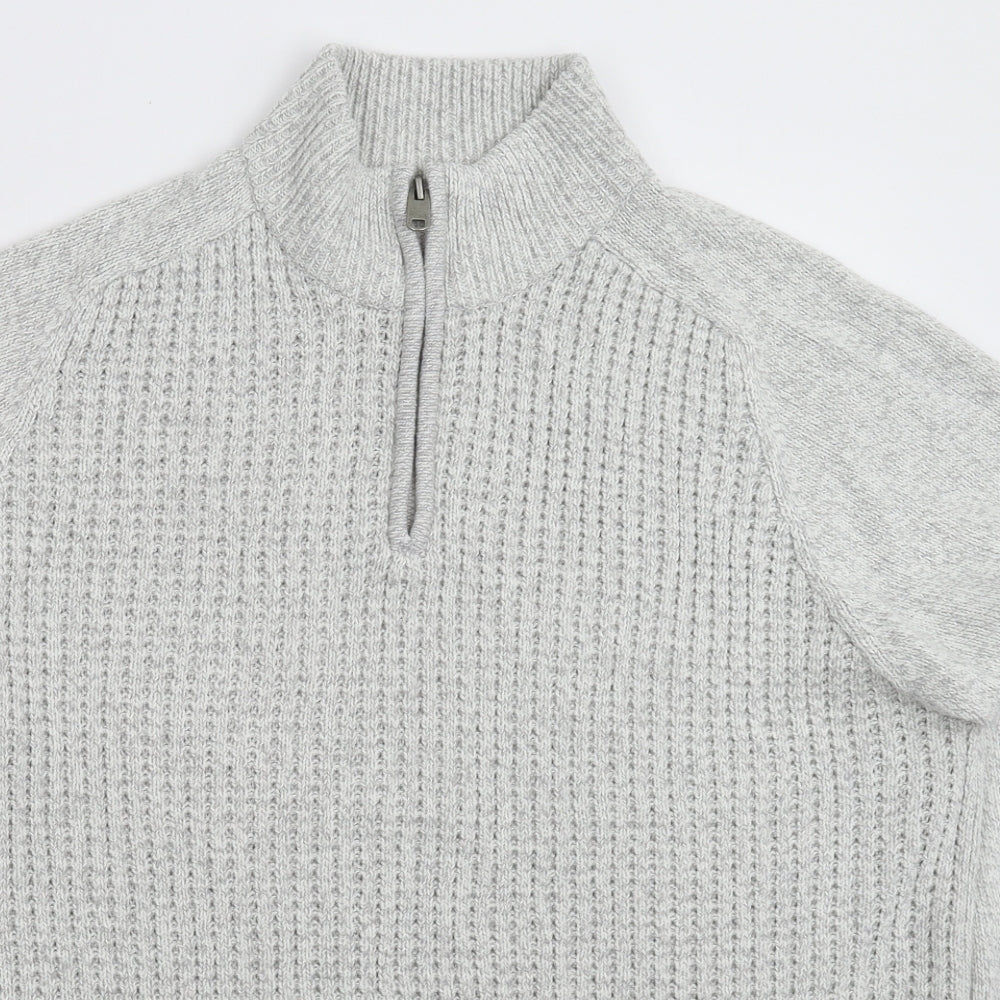 TU Mens Grey  Knit Pullover Jumper Size XL