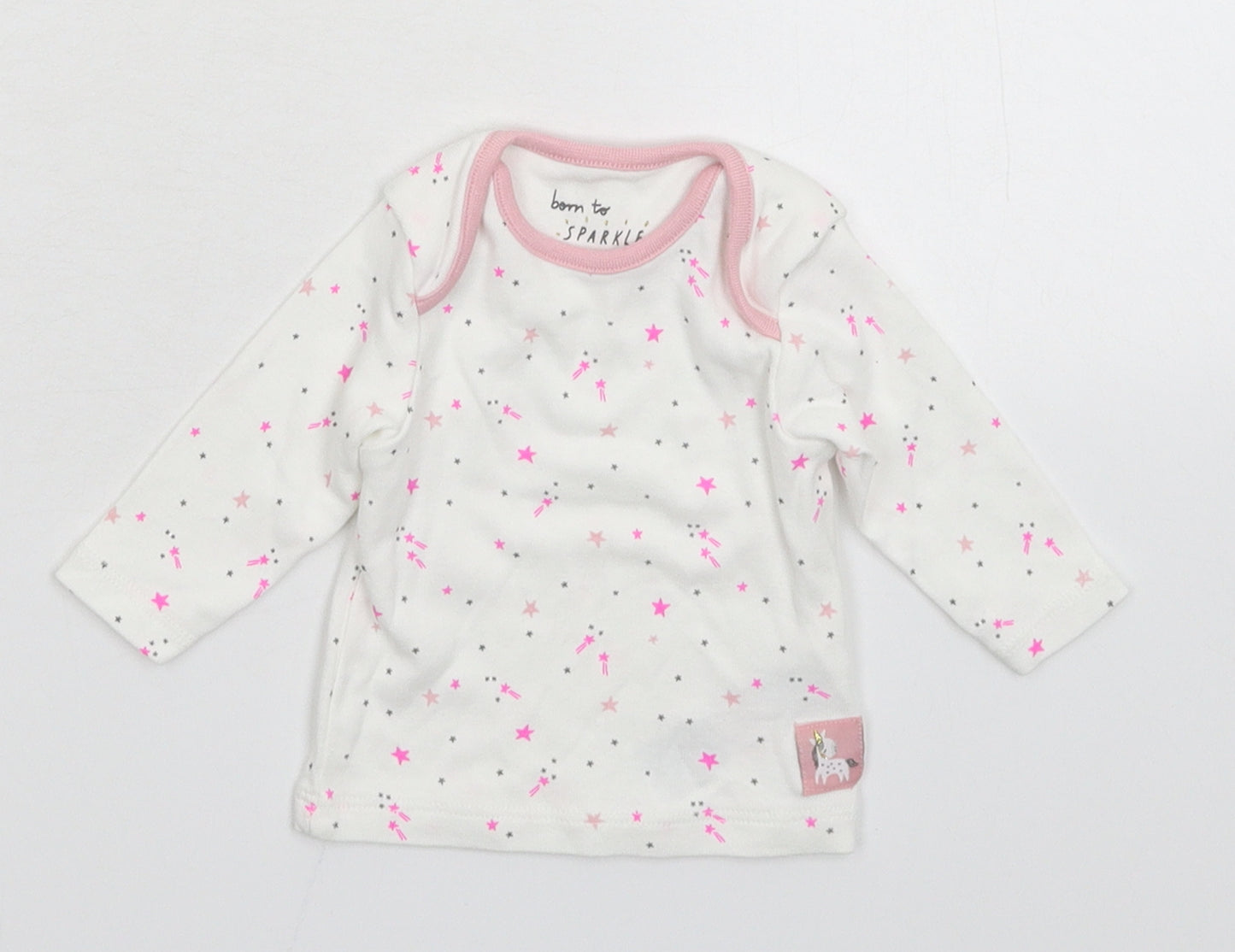 Merc Girls White   Basic T-Shirt Size Newborn
