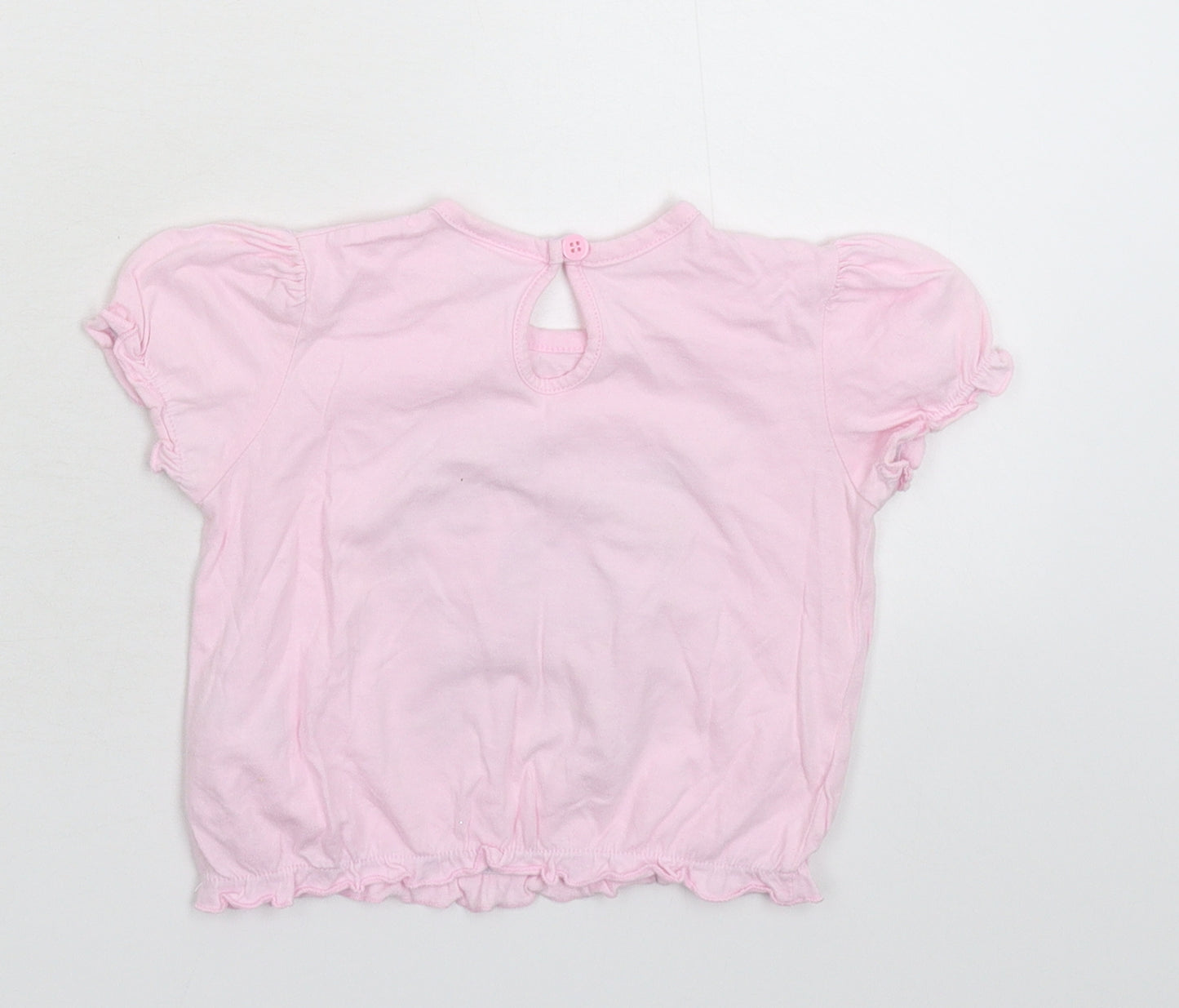 F&F Girls Pink   Basic T-Shirt Size 12-18 Months