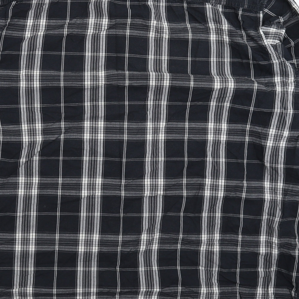 Label J Mens Grey Check   Button-Up Size 2XL