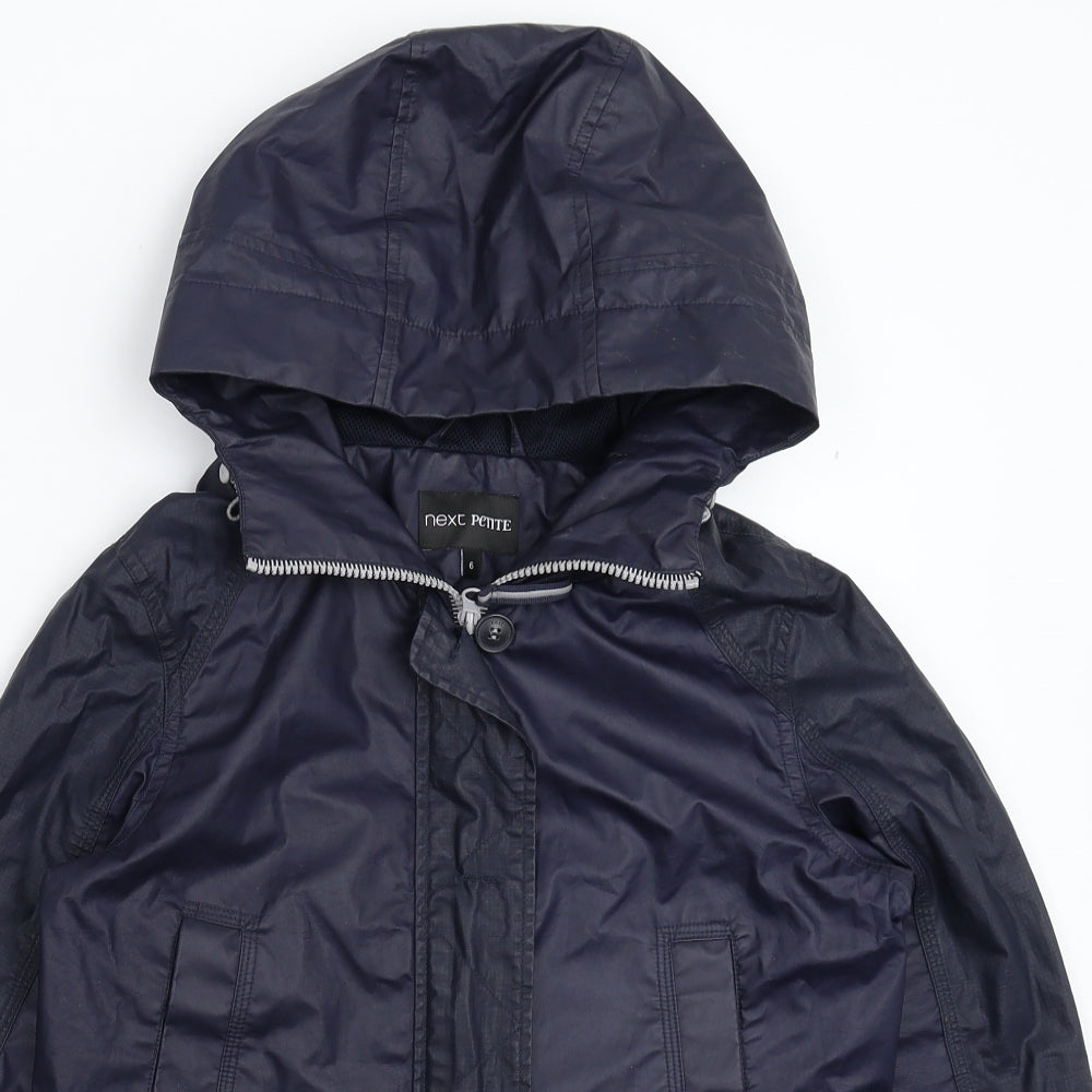 NEXT Womens Blue   Rain Coat Coat Size 6