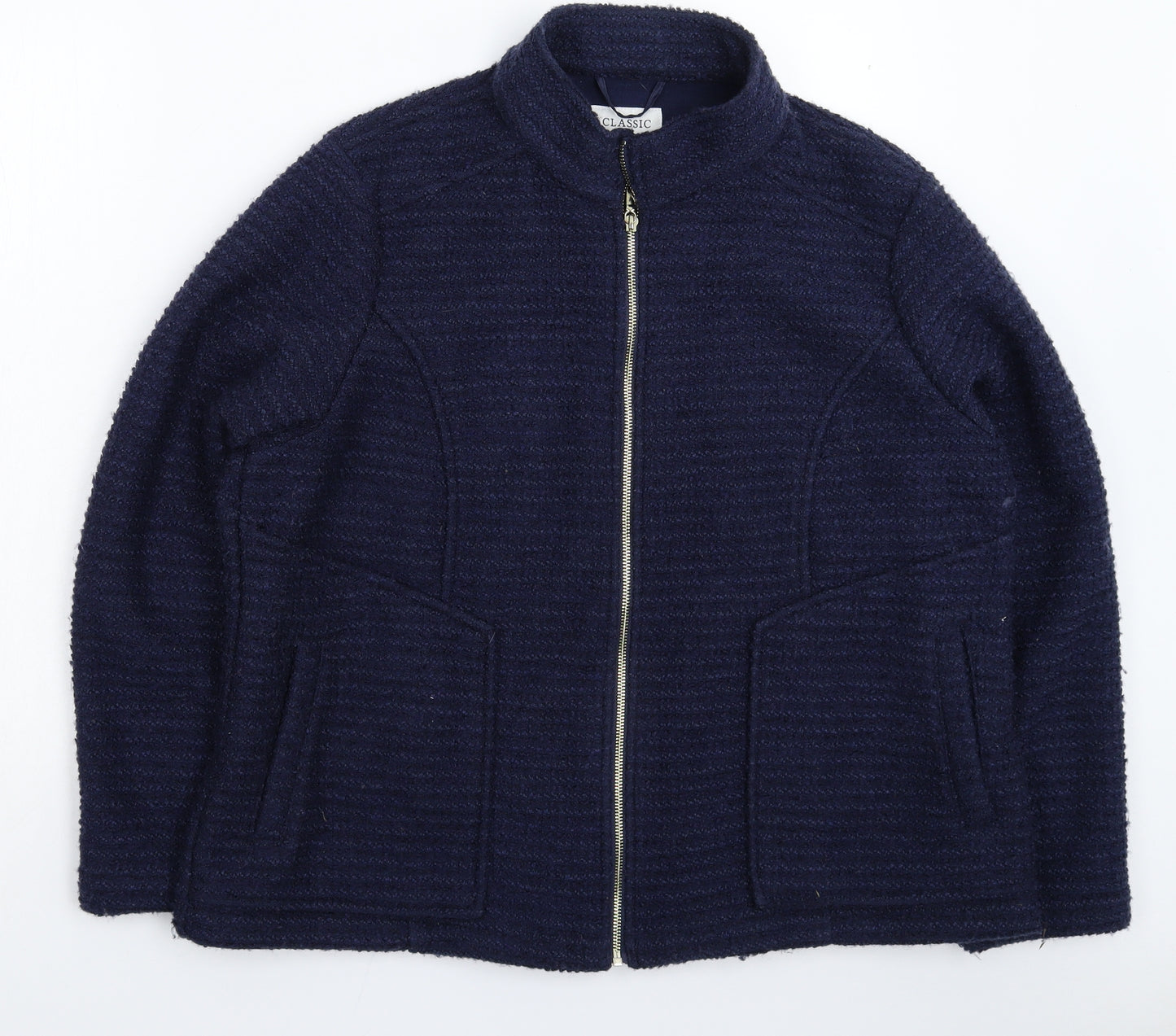 Marks and Spencer Womens Blue  Knit Jacket Coatigan Size 20