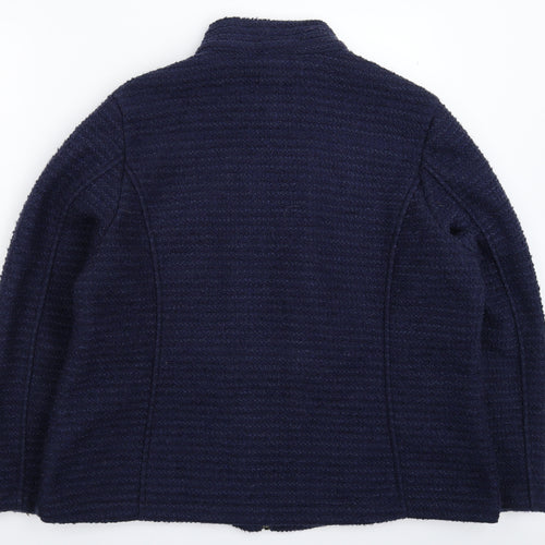 Marks and Spencer Womens Blue  Knit Jacket Coatigan Size 20