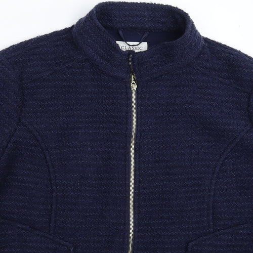 Marks and Spencer Womens Blue  Knit Jacket Coatigan Size 20
