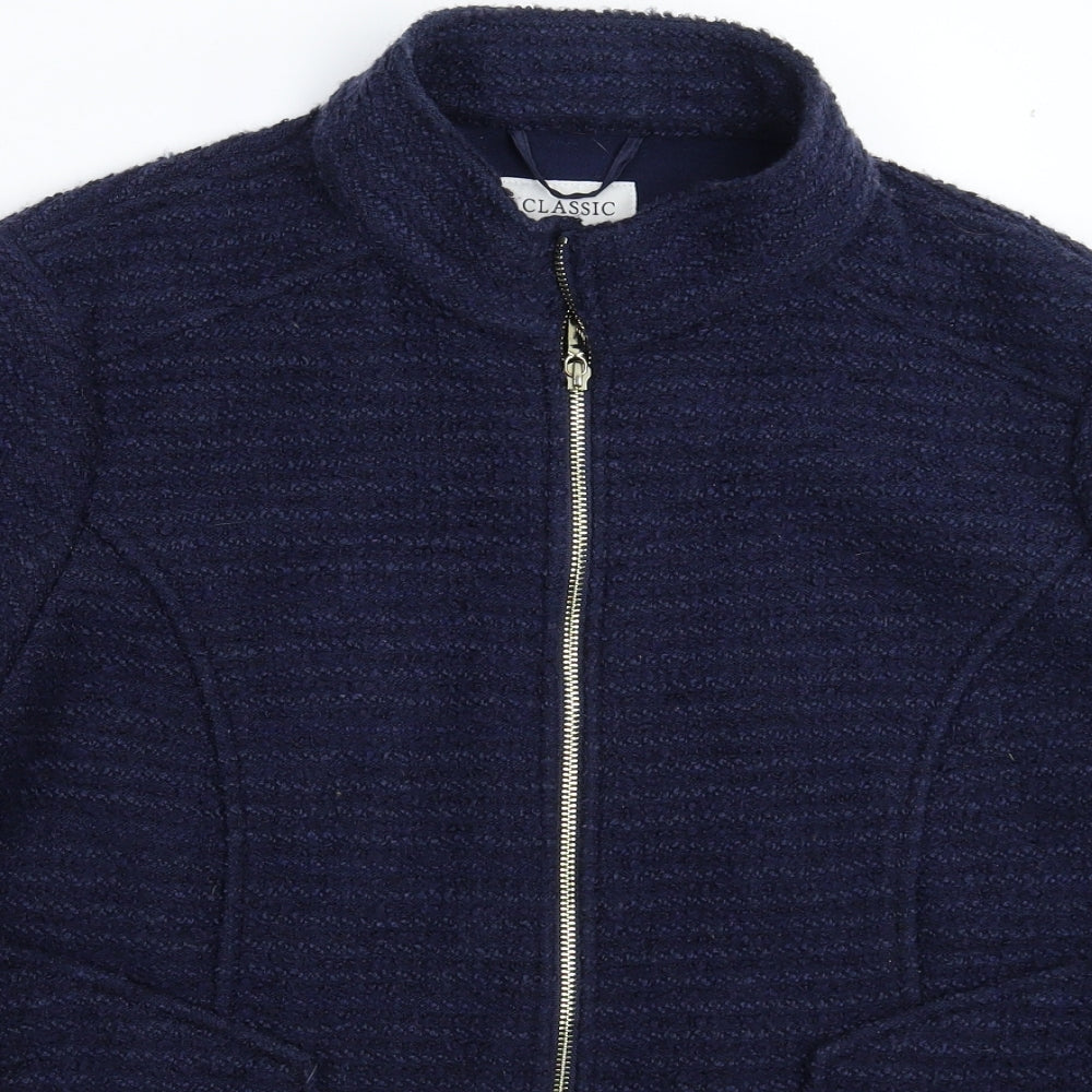 Marks and Spencer Womens Blue  Knit Jacket Coatigan Size 20