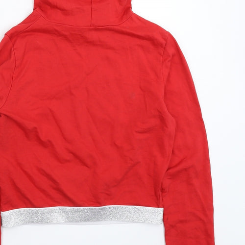 Select Womens Red   Pullover Hoodie Size 6  - Christmas
