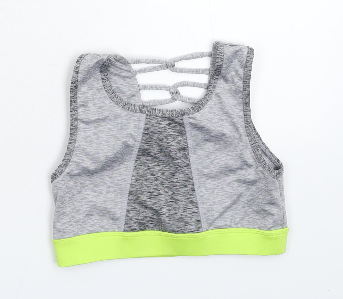 Souluxe Girls Grey   Cropped Tank Size 6 Years