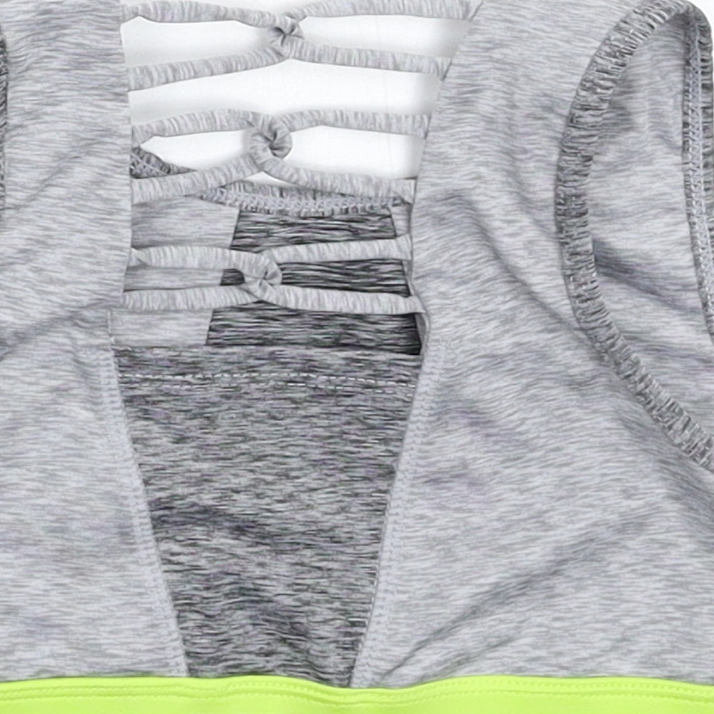 Souluxe Girls Grey   Cropped Tank Size 6 Years