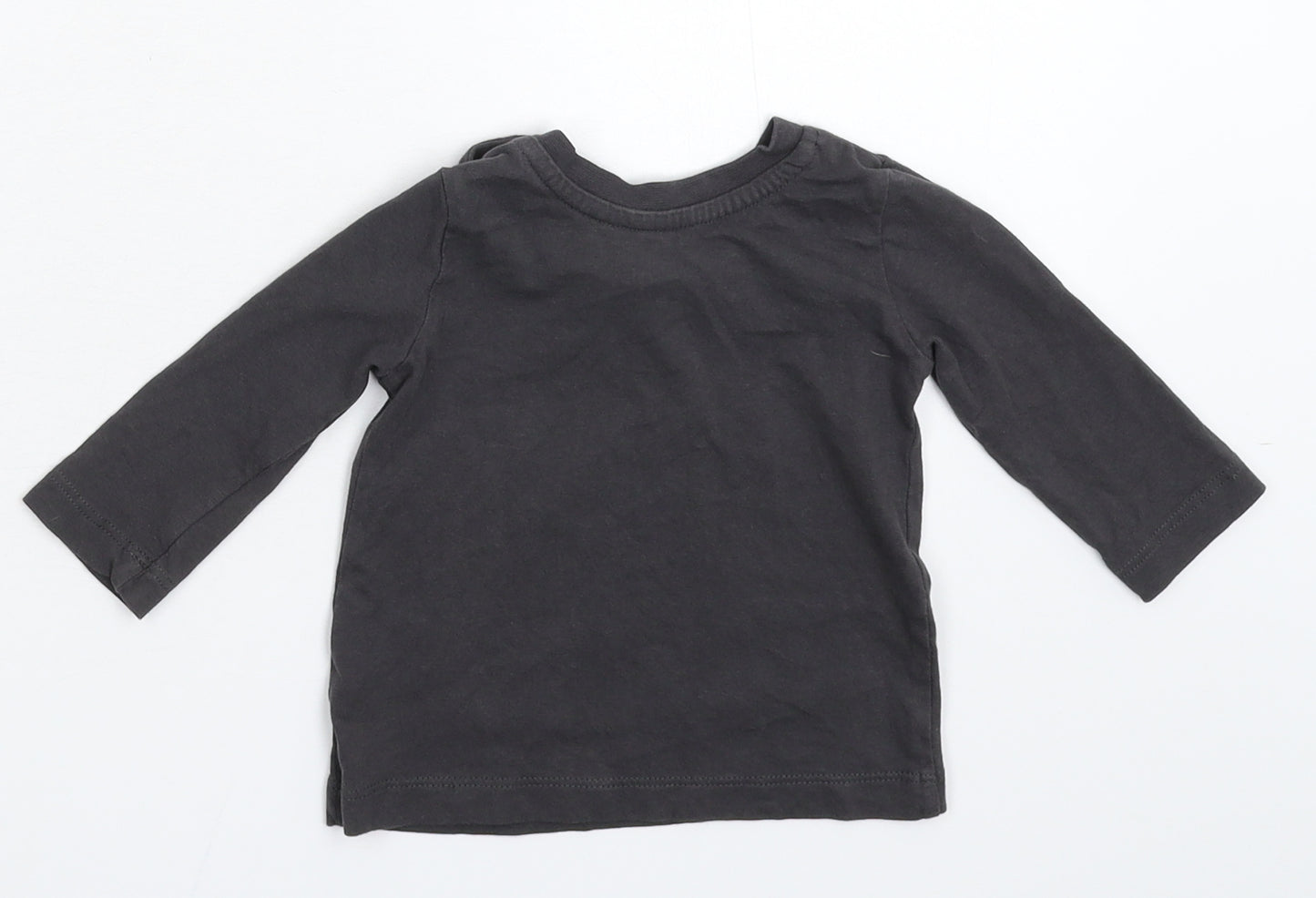 Matalan Baby Grey   Basic T-Shirt Size 6-9 Months