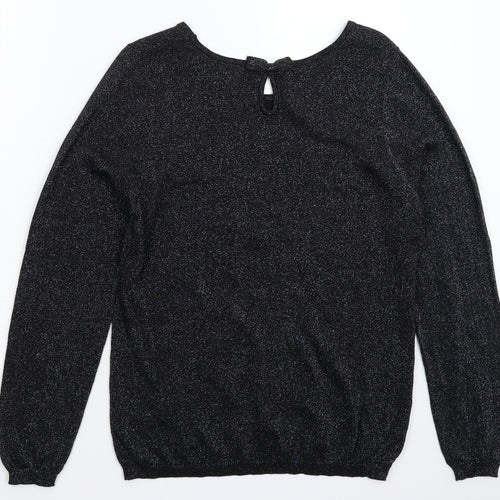 BHS Womens Black  Knit Pullover Jumper Size 14
