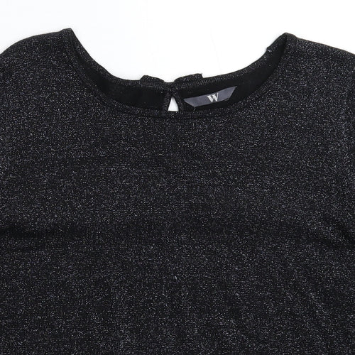 BHS Womens Black  Knit Pullover Jumper Size 14