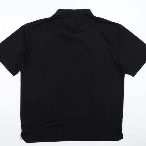 Dunlop Mens Black    Polo Size 2XL