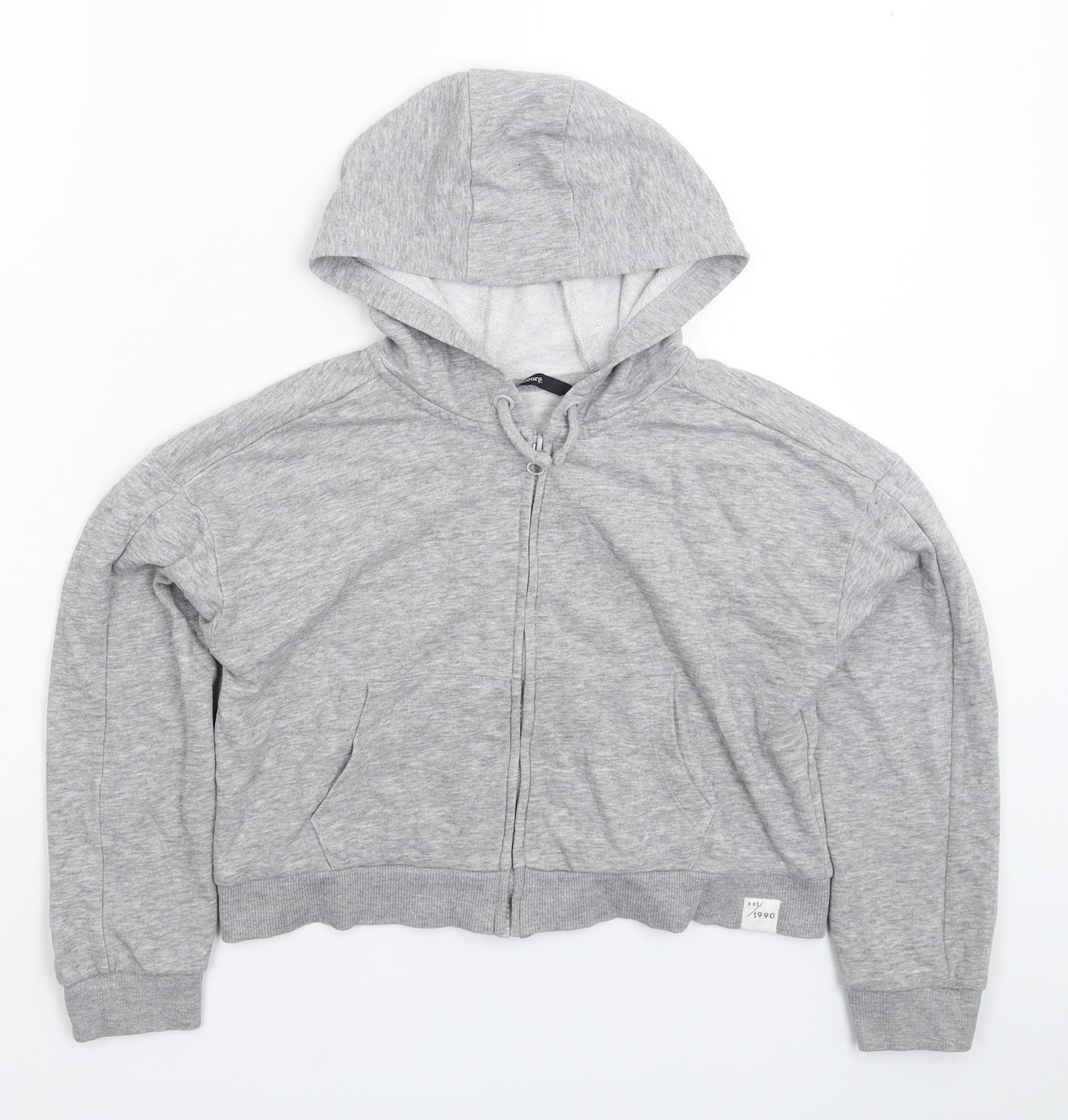 George Girls Grey   Full Zip Hoodie Size 10-11 Years