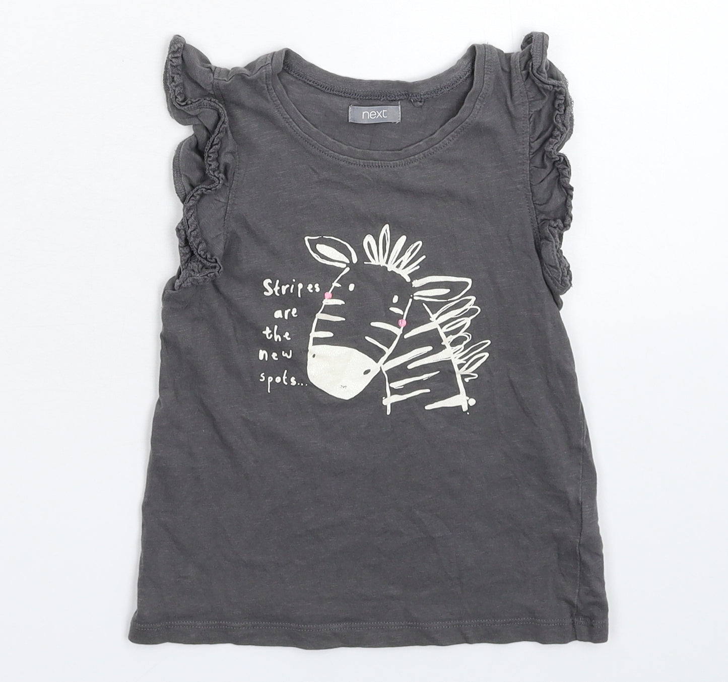 NEXT Girls Grey   Basic Tank Size 3-4 Years