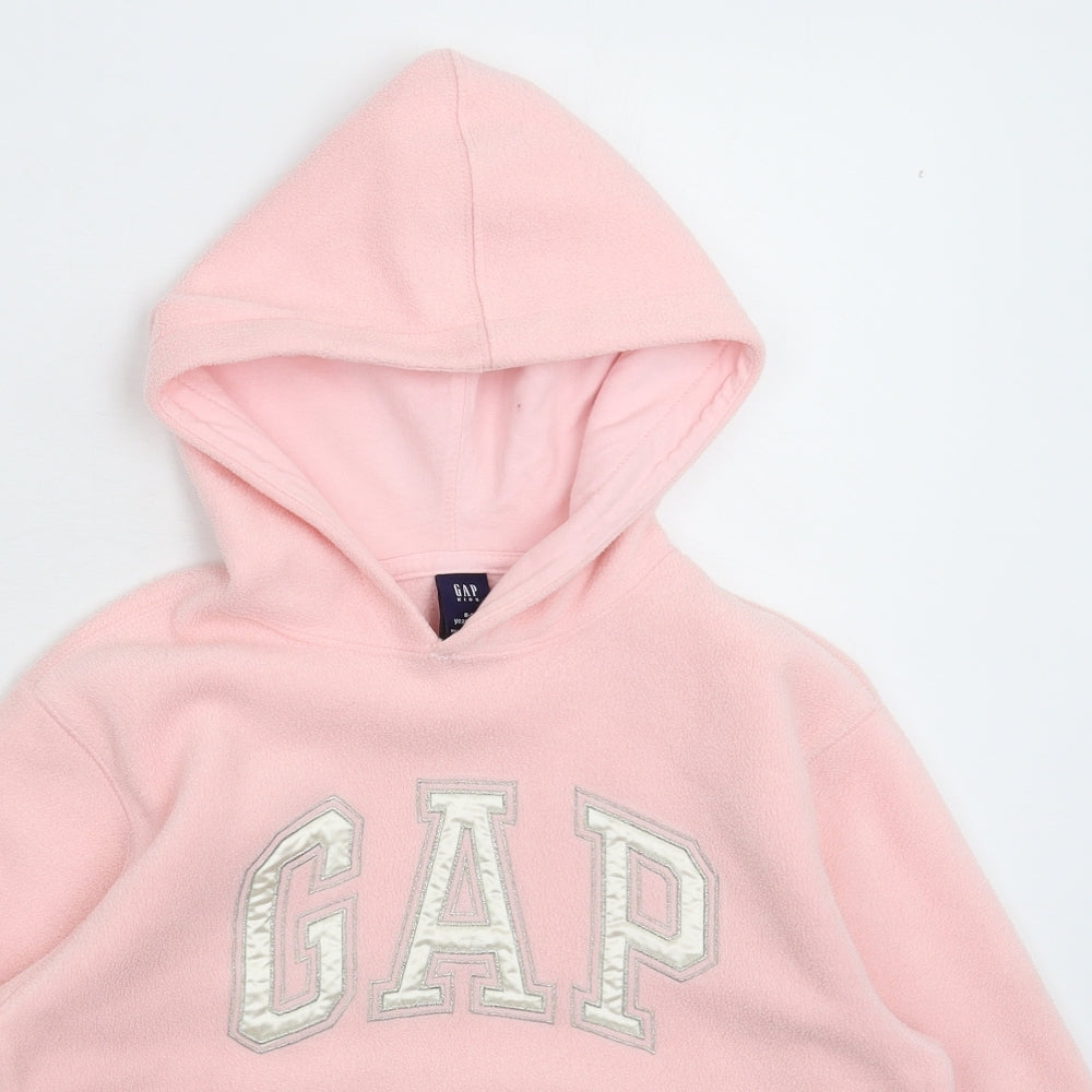 Gap Girls Pink  Fleece Pullover Hoodie Size 8-9 Years