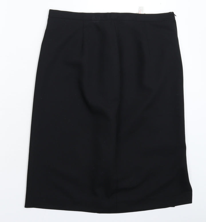 Woolworths Womens Black Straight & Pencil Skirt Size 14