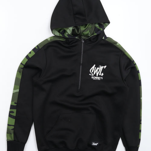Sonneti Boys Black Camouflage  Pullover Hoodie Size 14-15 Years