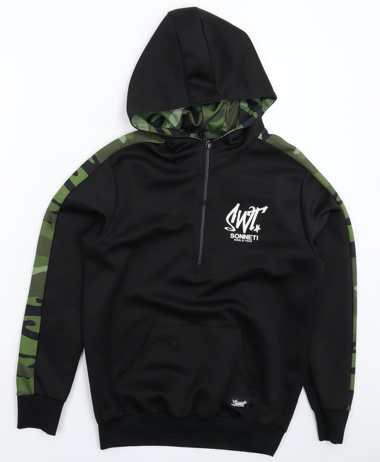 Sonneti Boys Black Camouflage  Pullover Hoodie Size 14-15 Years